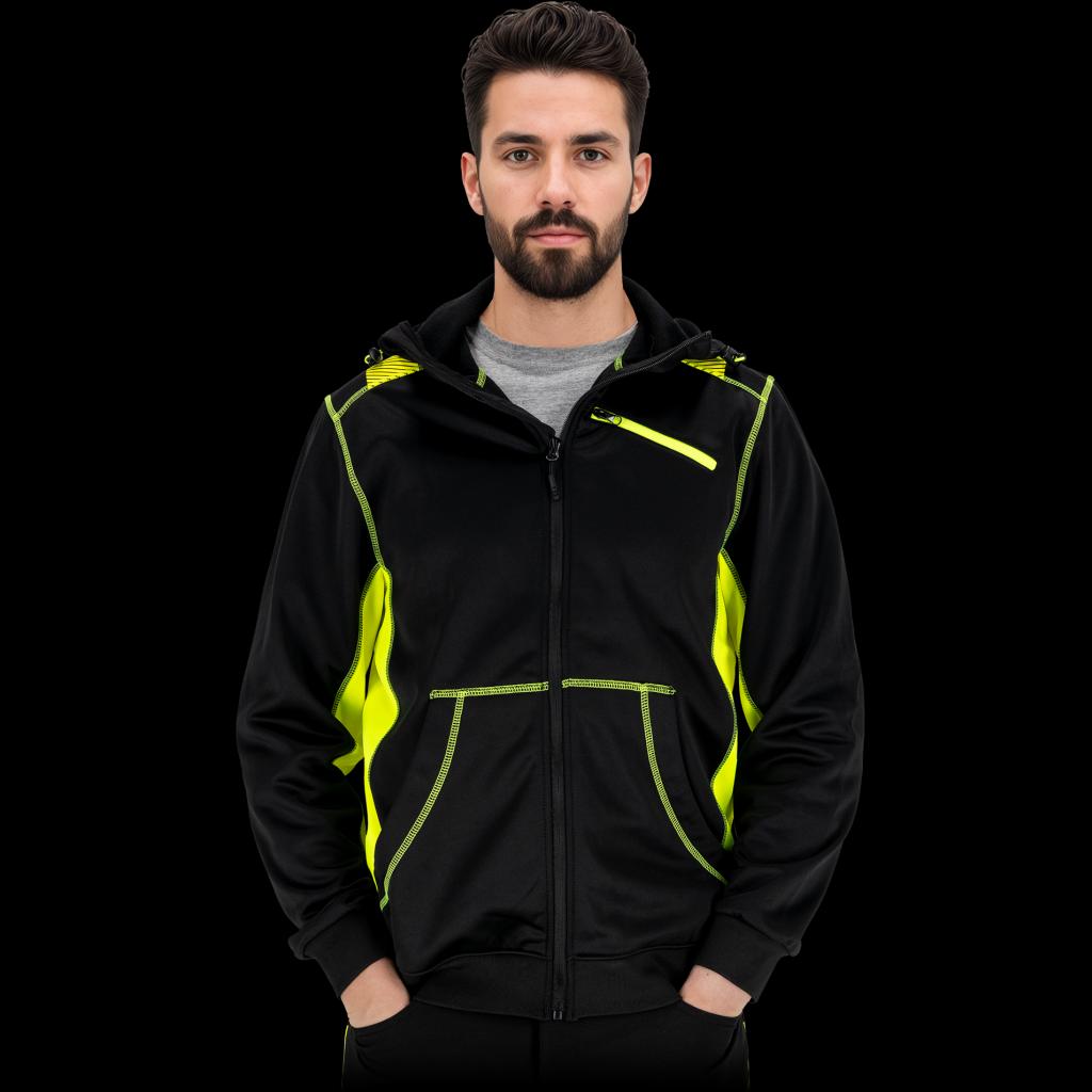 Kokybiškas džemperis ORRO, su kapišonu ir flisu vidinėje pusėje