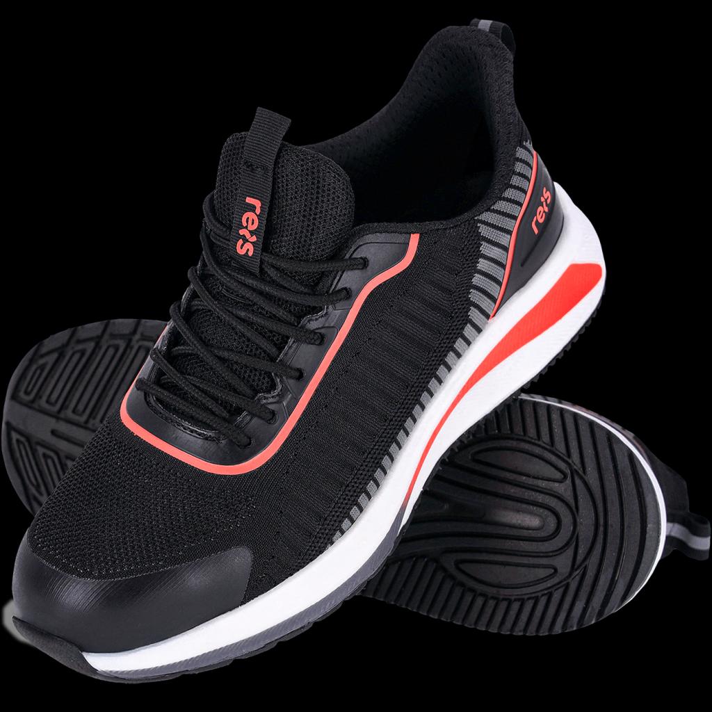 Lengvi, kvėpuojantys ir atsparūs batai SAFE SKIP S1PS FO SR, su pirštų apsauga ir įdėklu nuo pradūrimo