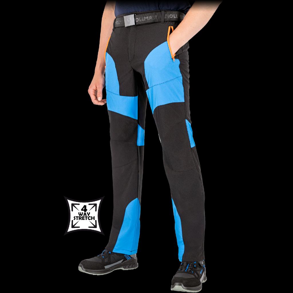 Itin patogios, plonos ir elastingos darbo kelnės VENTURA, su mėlynos spalvos akcentais