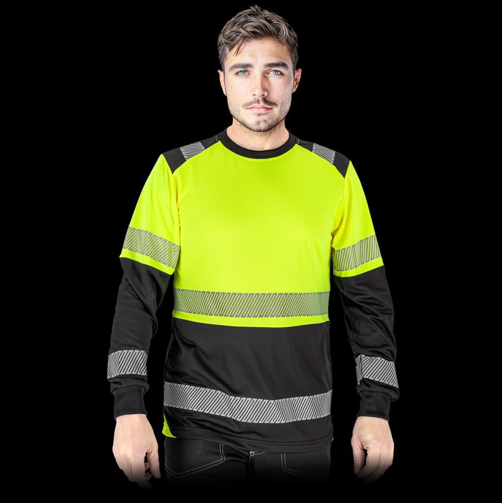 Ryškūs signaliniai marškinėliai IGUANA, ilgomis rankovėmis