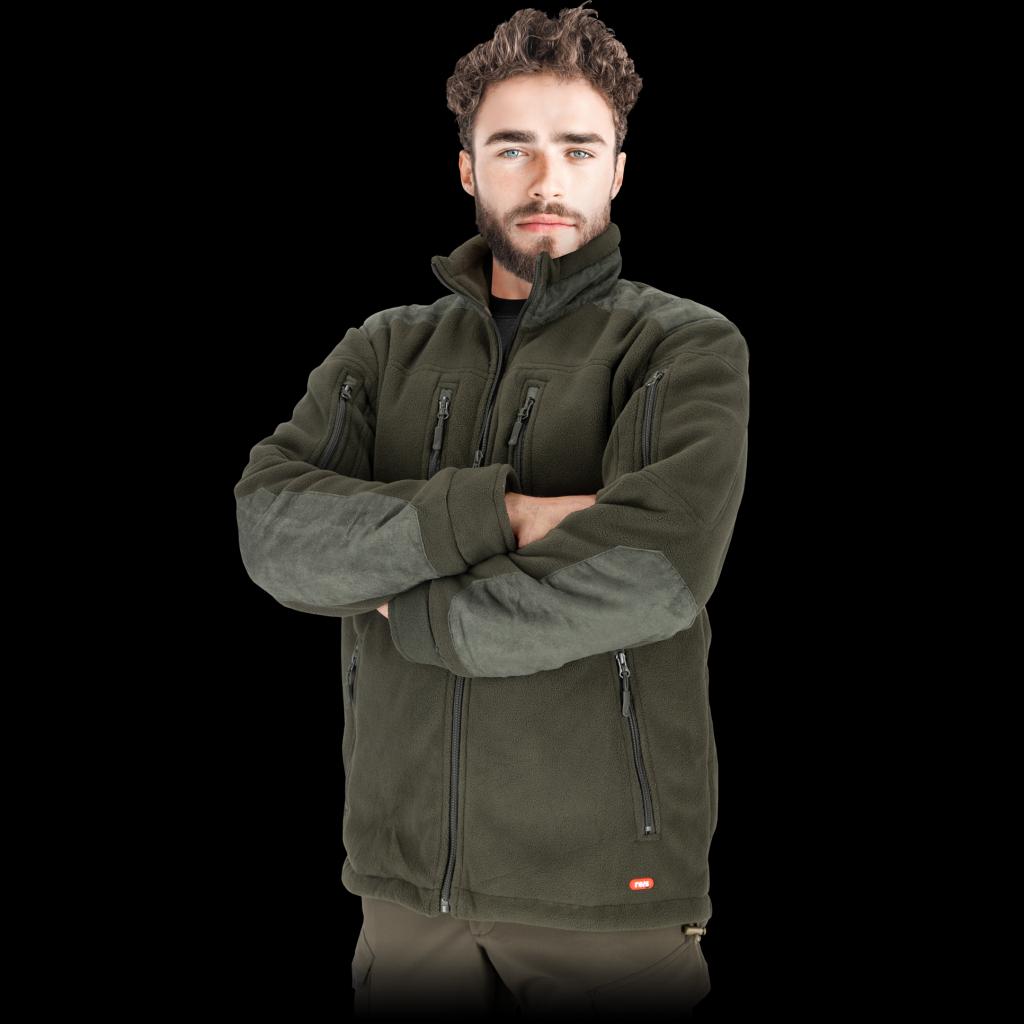 Kokybiškas šiltas džemperis HUNTER BOR, atsparaus flisinio audinio