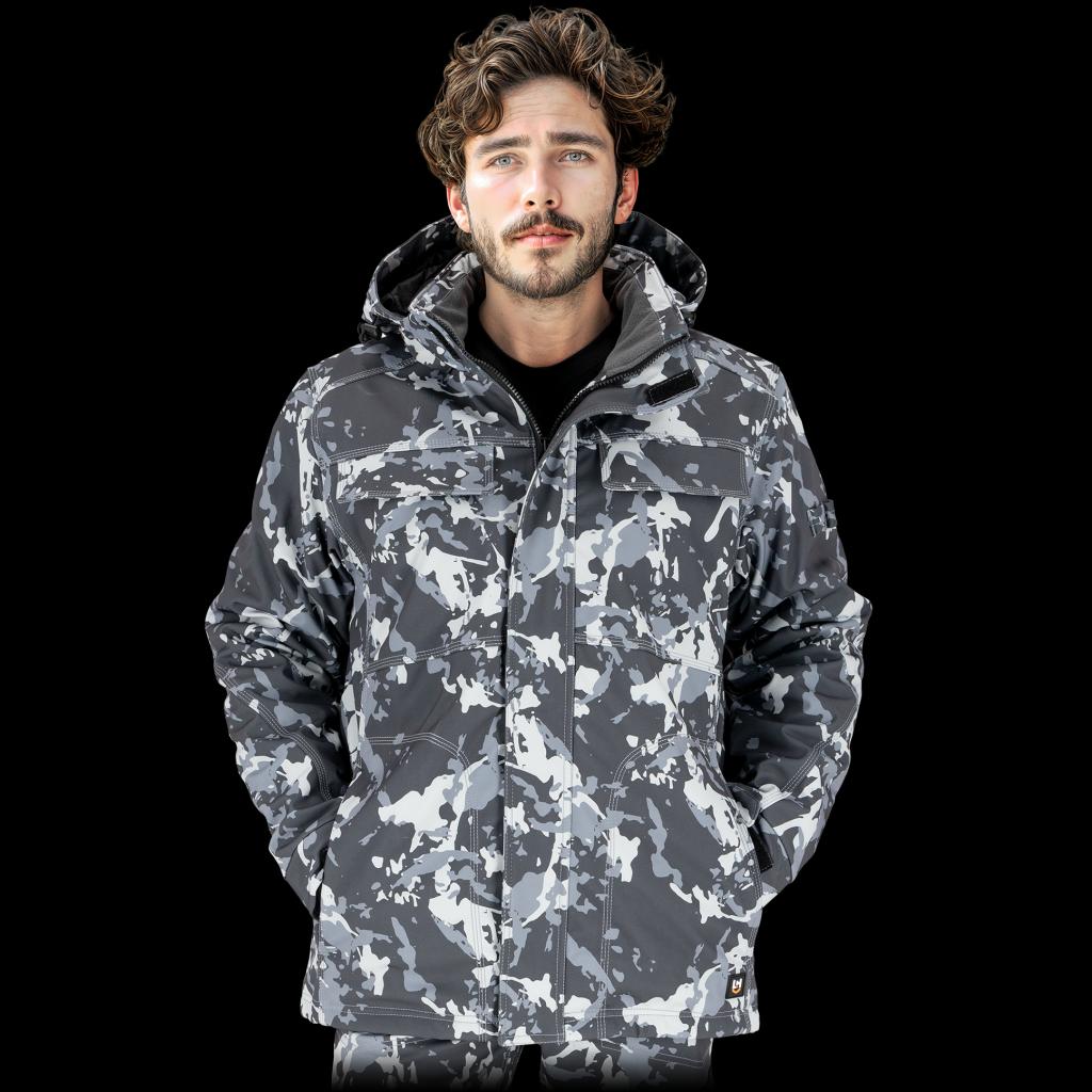 Vyriška 3-jų sluoksnių Softshell universali striukė ORKAN CAMO