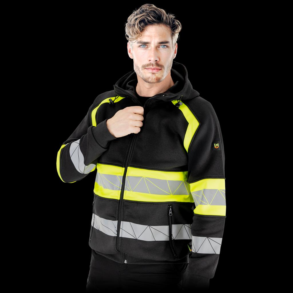 Signalinis džemperis RAUTEX HOOD, su kapišonu