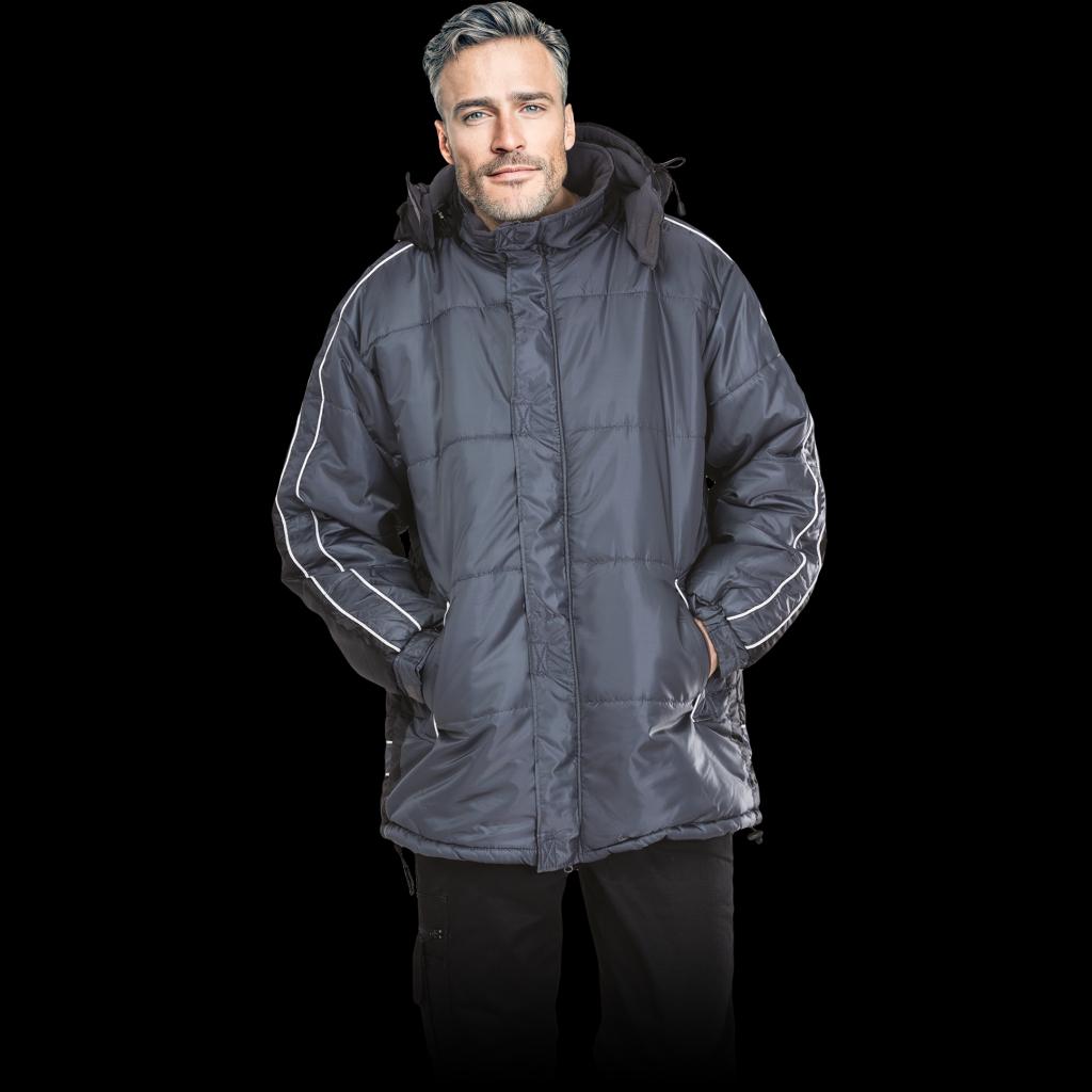 Funkcionali ir šilta vyriška striukė COALA, pilkos spalvos