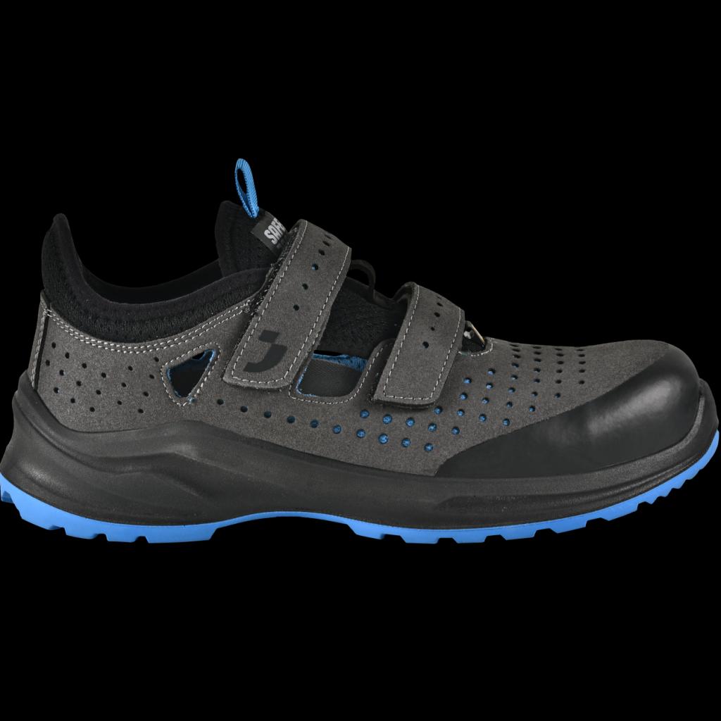 Aukštos kokybės itin patogūs ir orui pralaidūs sandalai MODULO S1PS SANDAL, pilkos spalvos