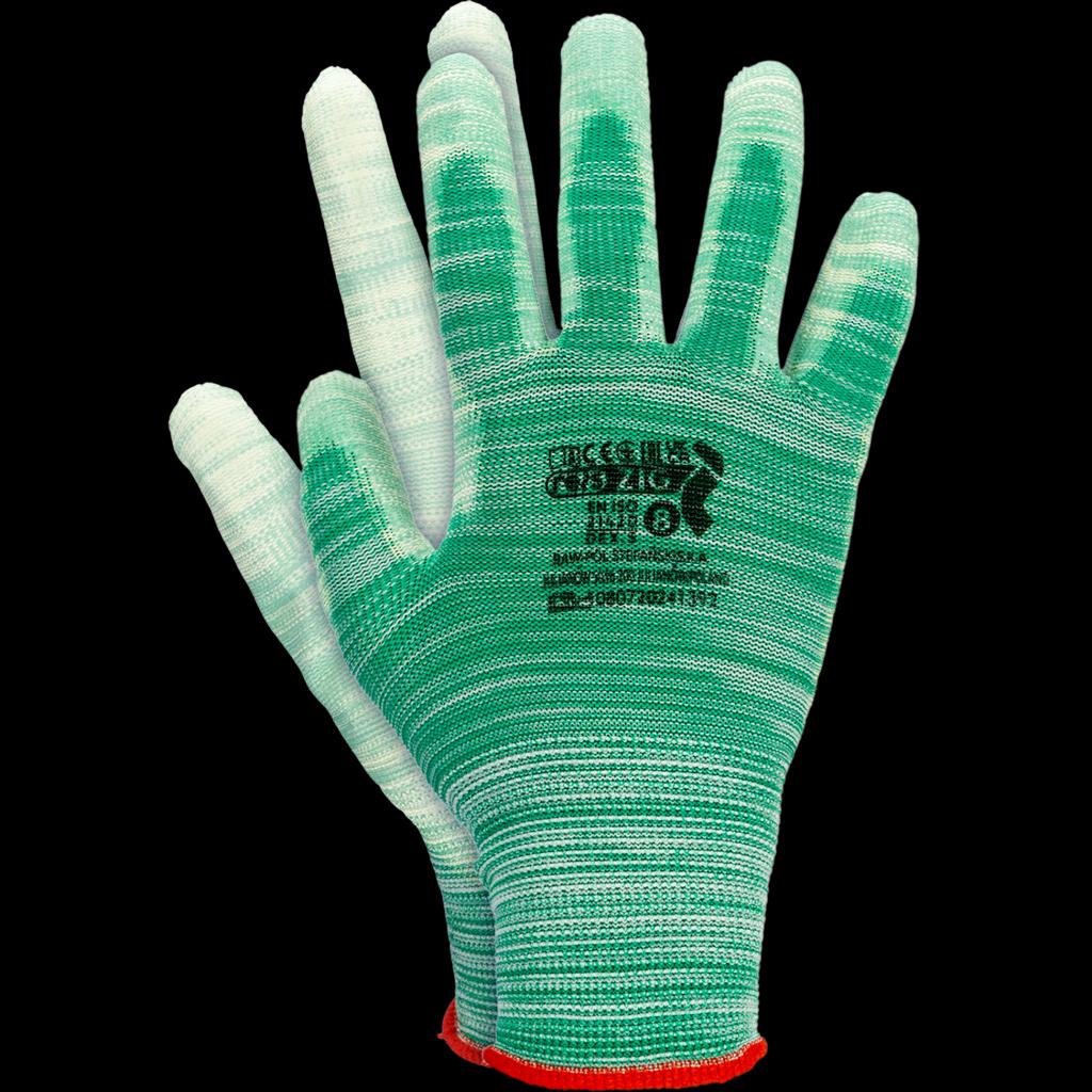 Poliuretanu aplietos pirštinės ZIG (12 porų)