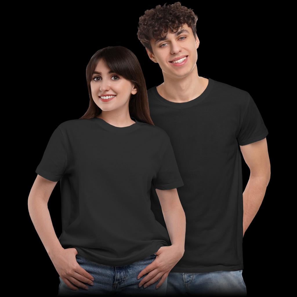 Kokybiški unisex marškinėliai TR8100 juodi, dydžiai nuo XXS iki 14XL