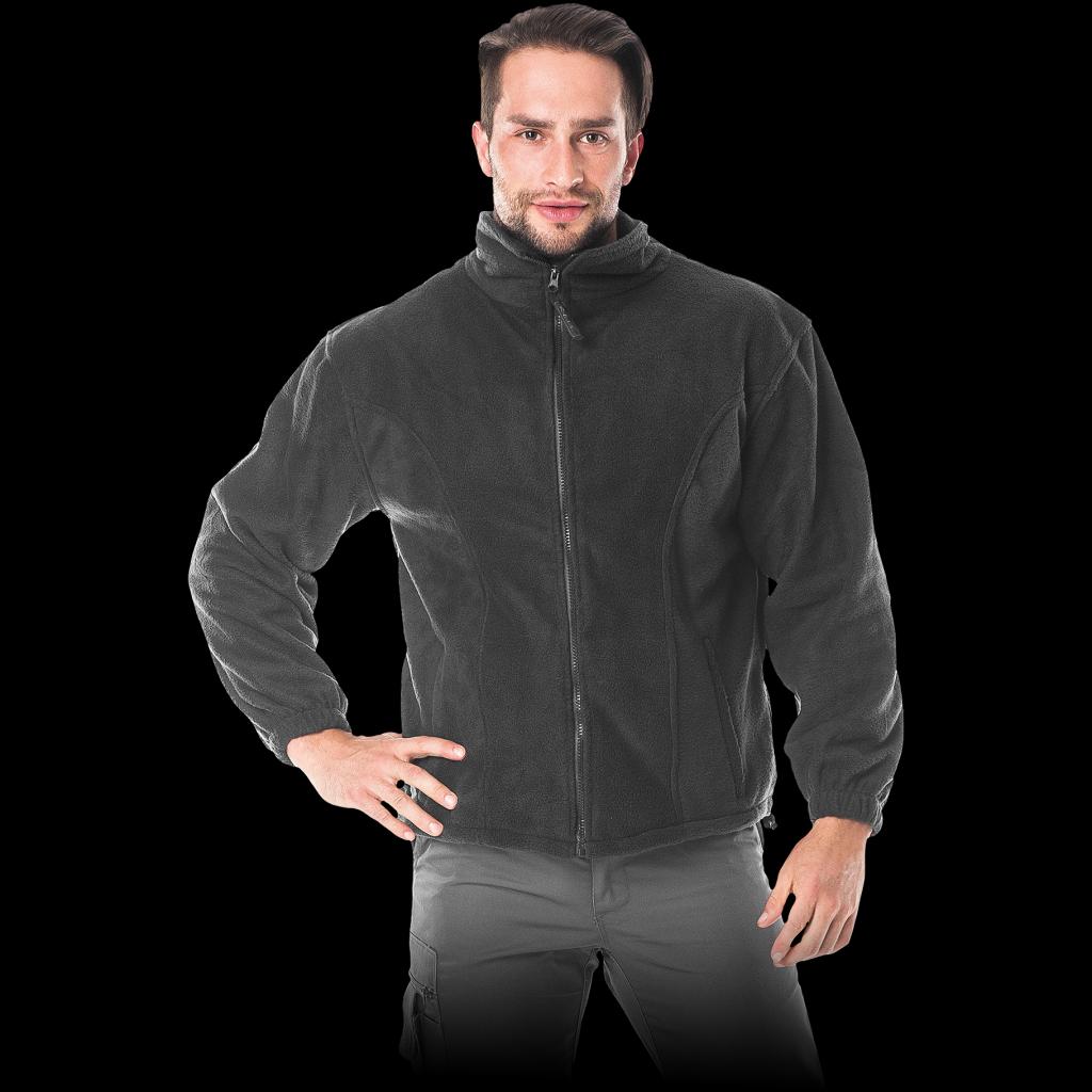 Flisinis džemperis POLAR-B, juodos spalvos