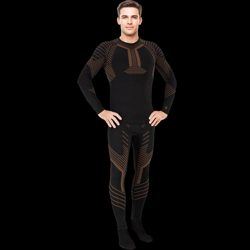 Vyriškas termo komplektas VERAN THERMOACTIVE, juodos spalvos