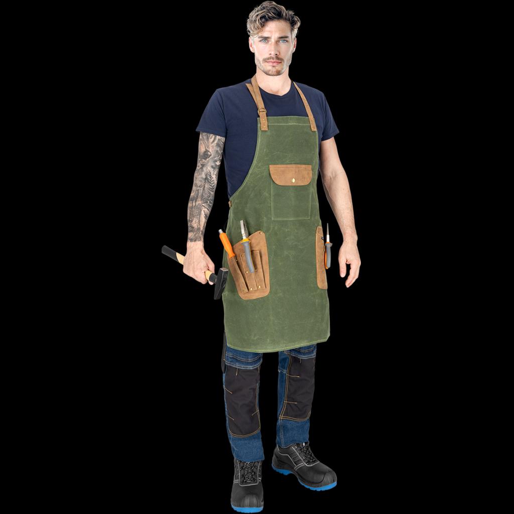 Darbinė prijuostė meistrui CHISEL, žalios spalvos