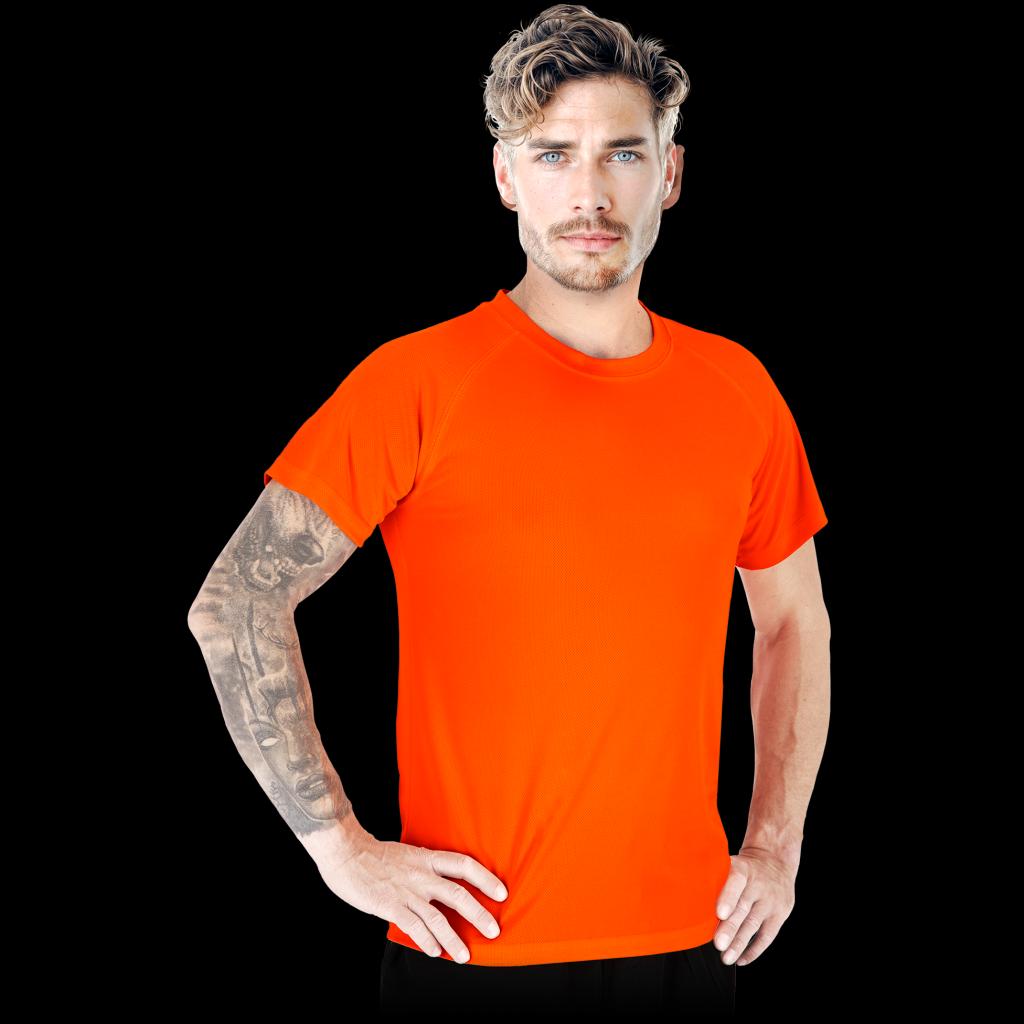 Vyriški marškinėliai PORTO trumpomis rankovėmis, oranžiniai