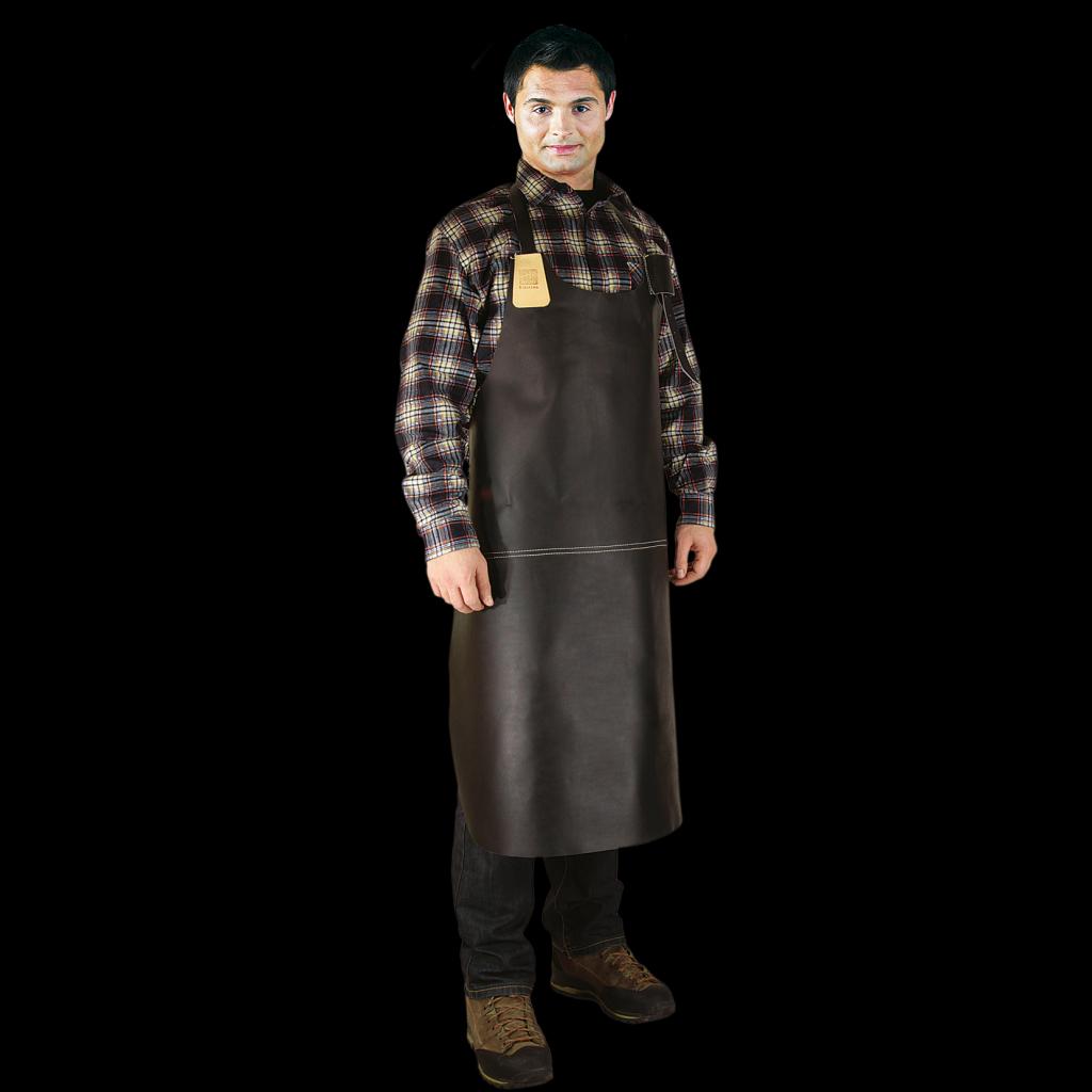 Odinė prijuostė SKORTEX FSL su kaklo dirželiu, nuo kibirkščių ir skysto metalo purslų