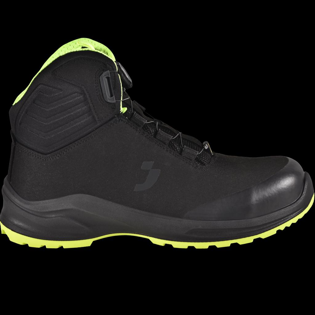 Aukštos kokybės darbo batai MODULO S3S ESD CI FO, su greito užveržimo sistema, juodos spalvos