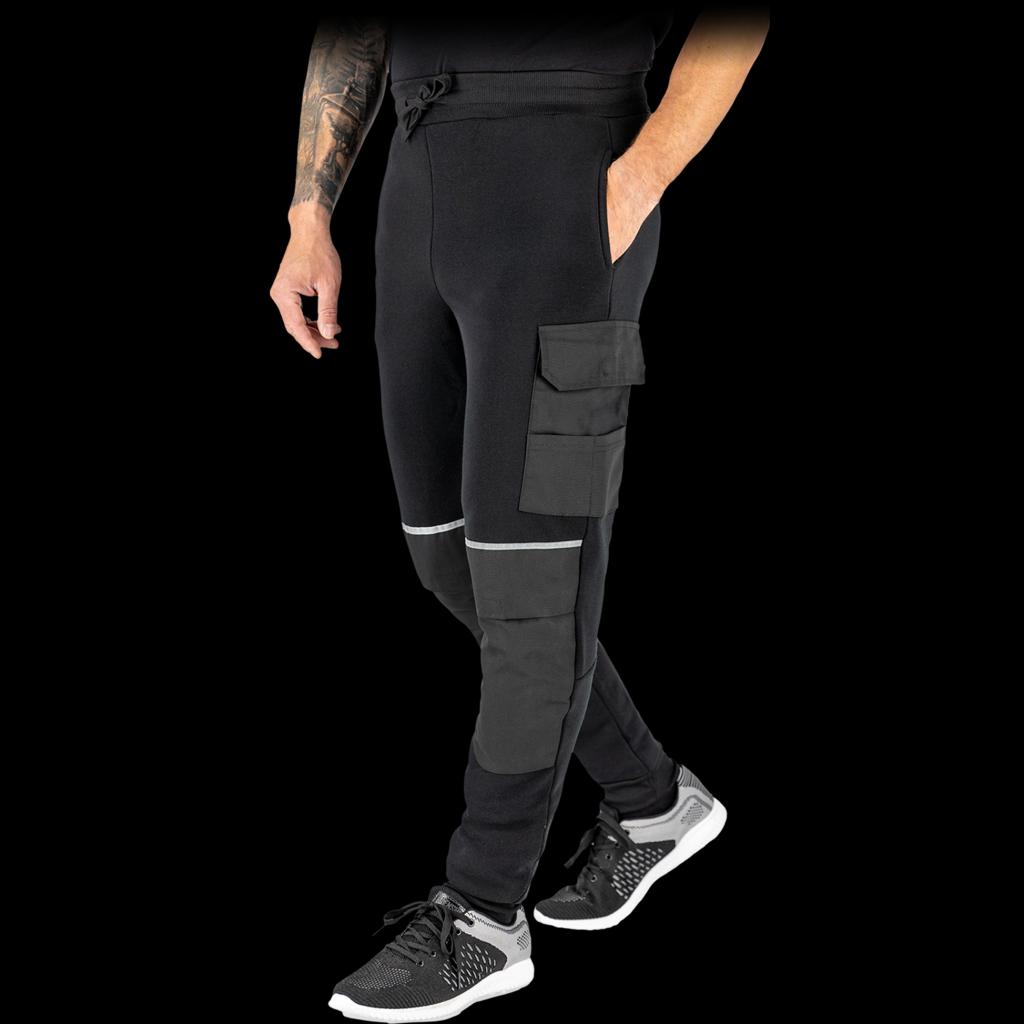 Universalios sportinio stiliaus kelnės BUZON, juodos