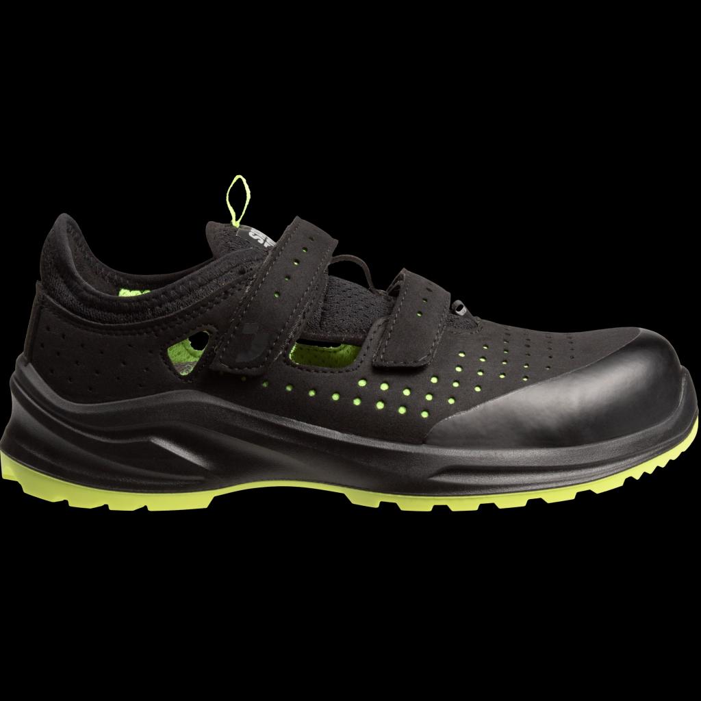 Aukštos kokybės itin patogūs ir orui pralaidūs sandalai MODULO S1PS SANDAL, juodos spalvos