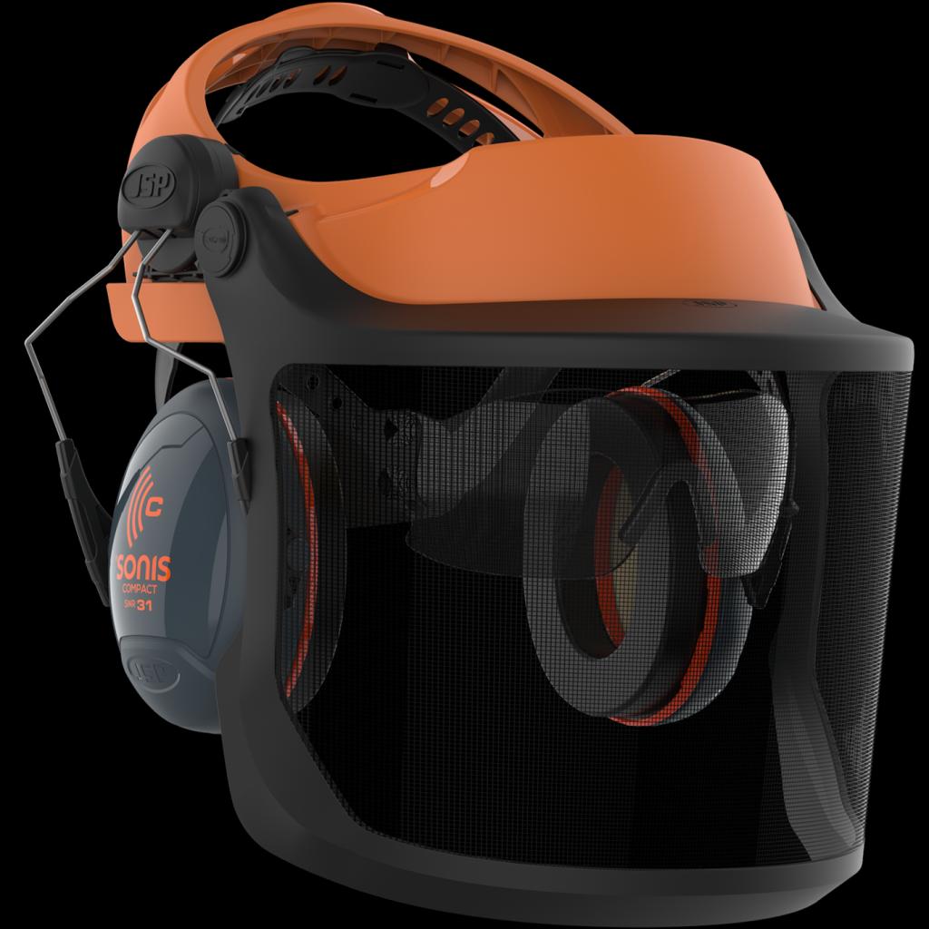 Apsauginis veido skydelis JSP FORESTRY su ausinėmis