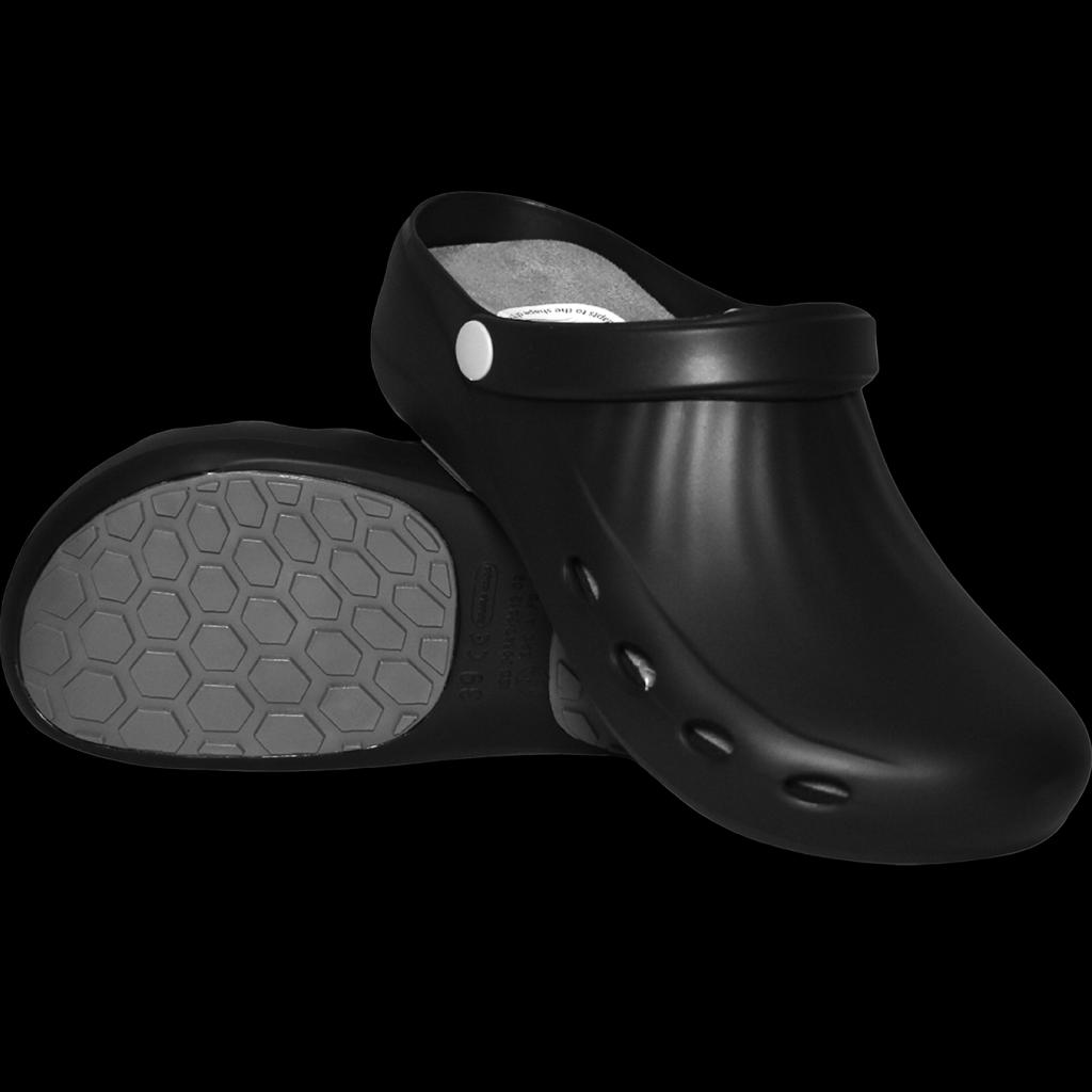 Itin patogios klumpės PRIMA CLOG, juodos spalvos