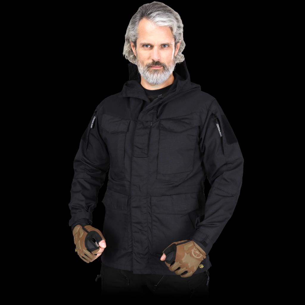 Vyriška demisezoninė striukė VOLTURE, juodos spalvos