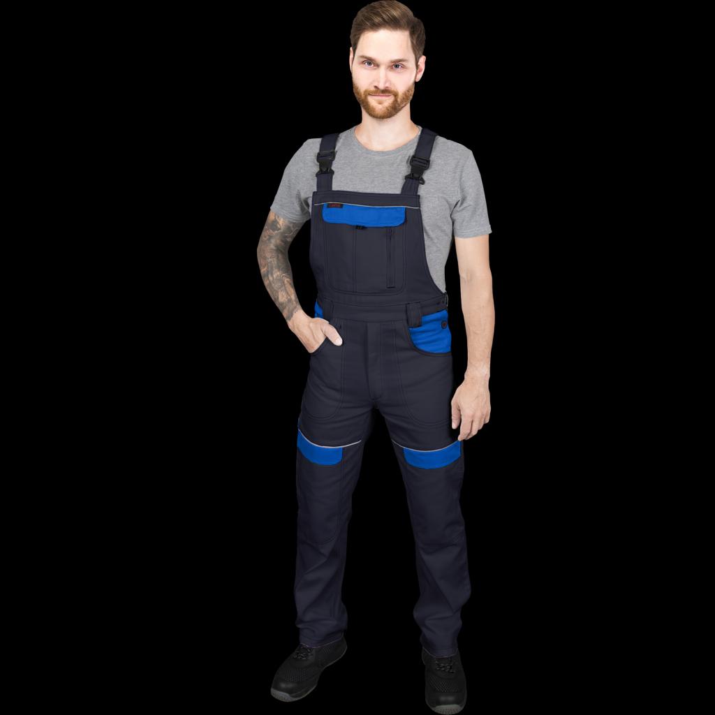 Medvilninis puskombinezonis CORTON, tamsiai mėlynos spalvos