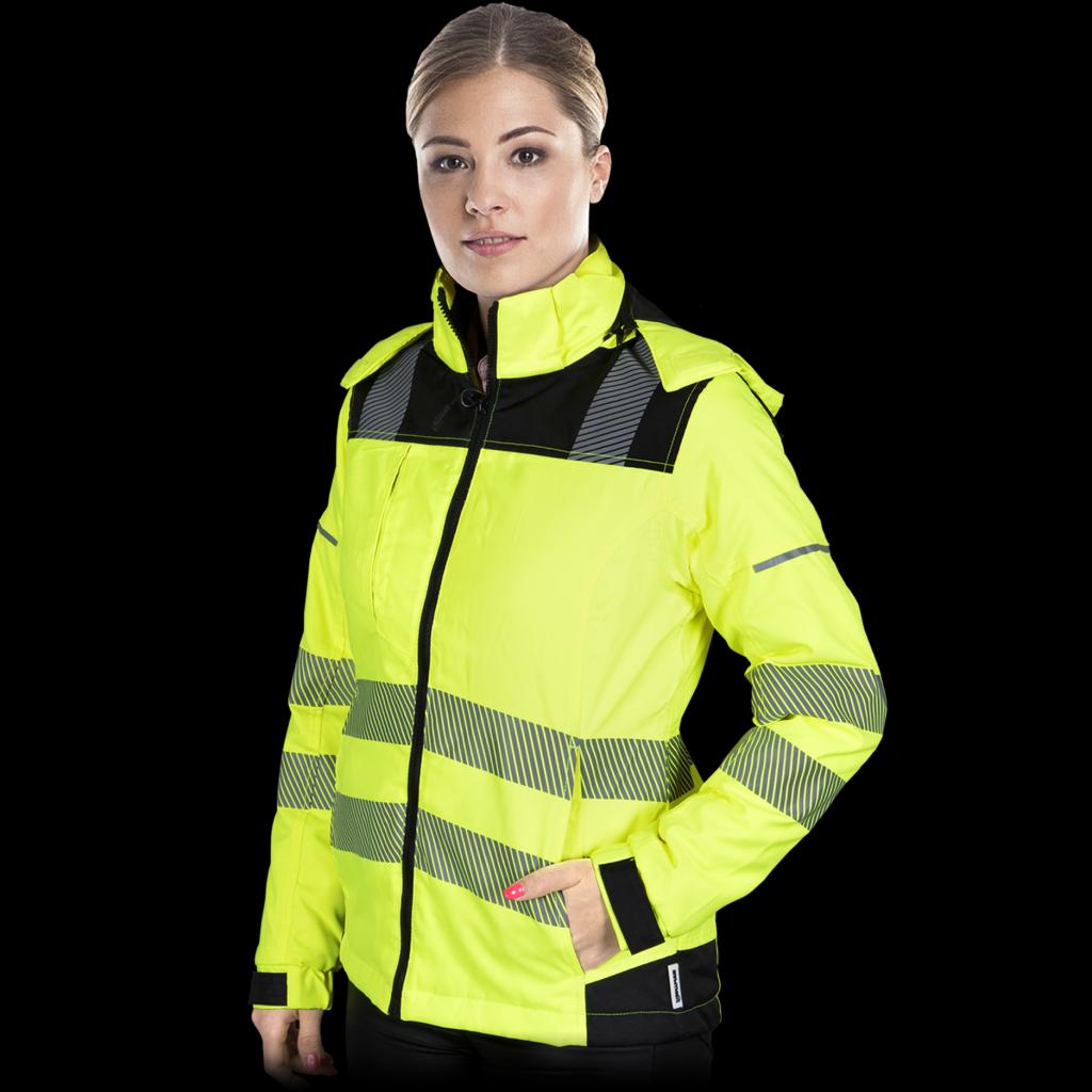 Signalinė žieminė moteriška striukė VOLTER, su šviesą atspindinčiomis juostomis