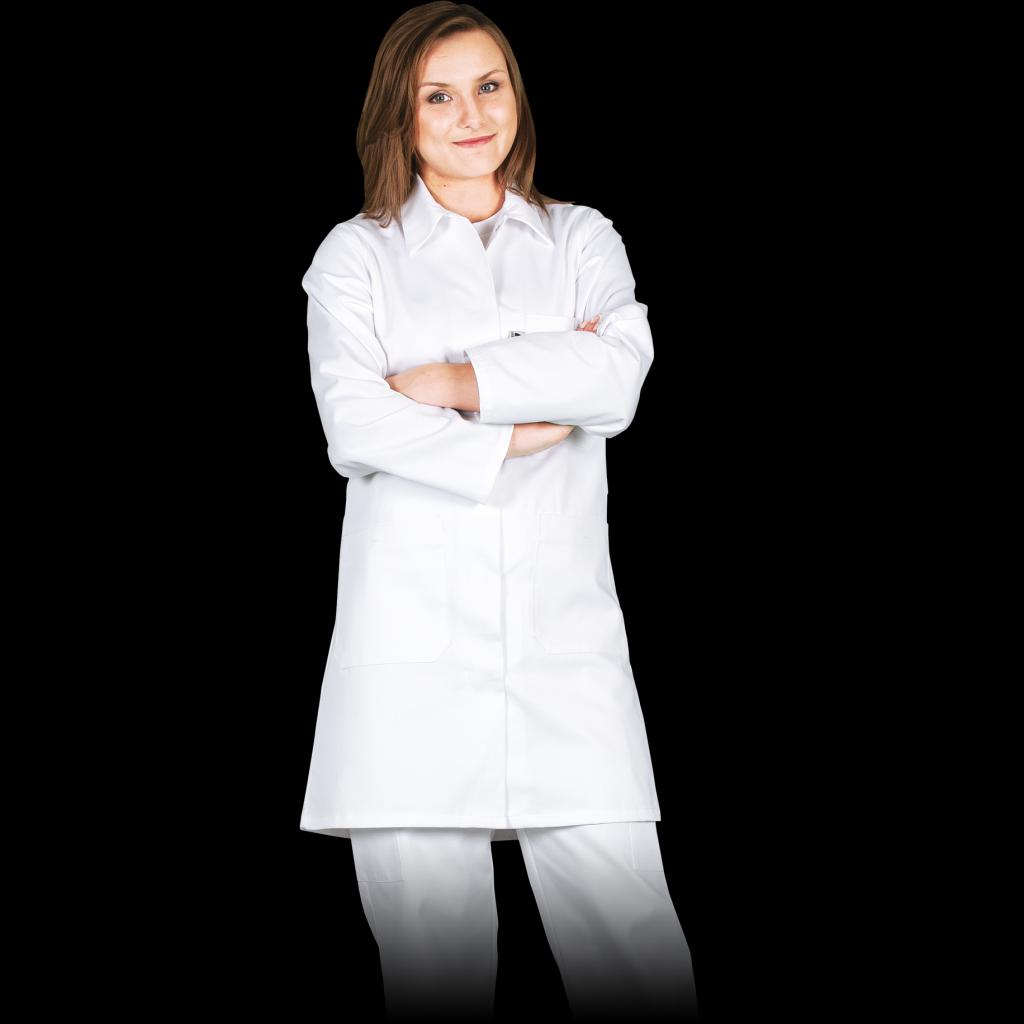 Moteriškas laboratorinis apsiaustas HLC-LAB