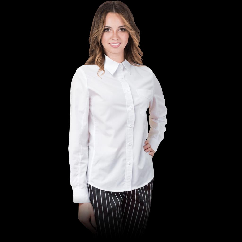 Moteriški profesiniai marškiniai FESTIVO, baltos spalvos