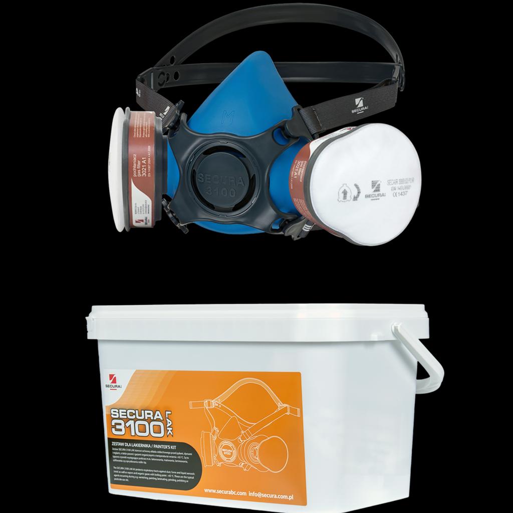 Apsauginės kaukės rinkinys SECURA MAS 3100 LAK