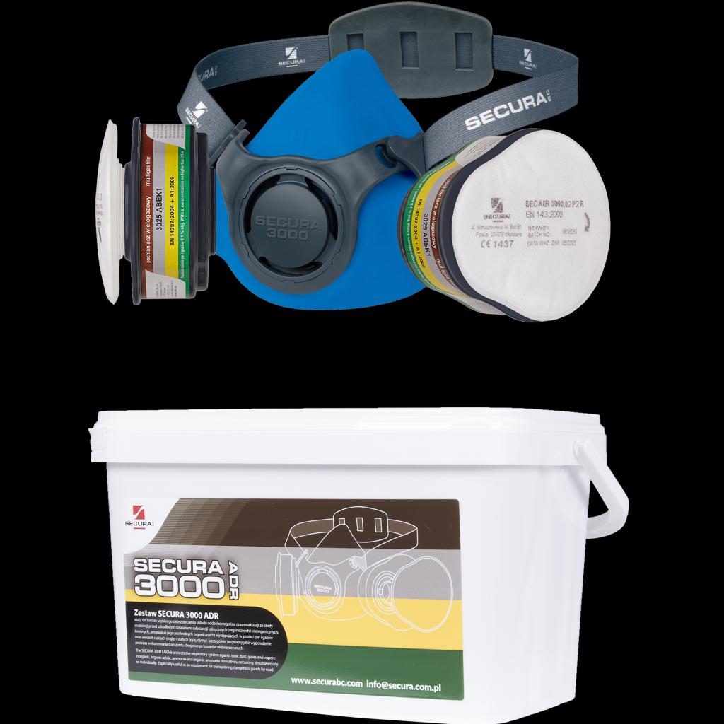 Apsauginės kaukės rinkinys SECURA MAS 3000 ADR