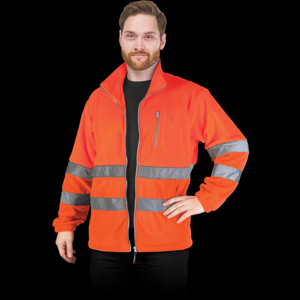 Flisinis džemperis POLSTRIP, su atšvaitais