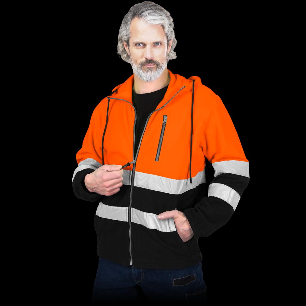 Signalinis džemperis su kapišonu POLAR STRIP (įvairių spalvų)