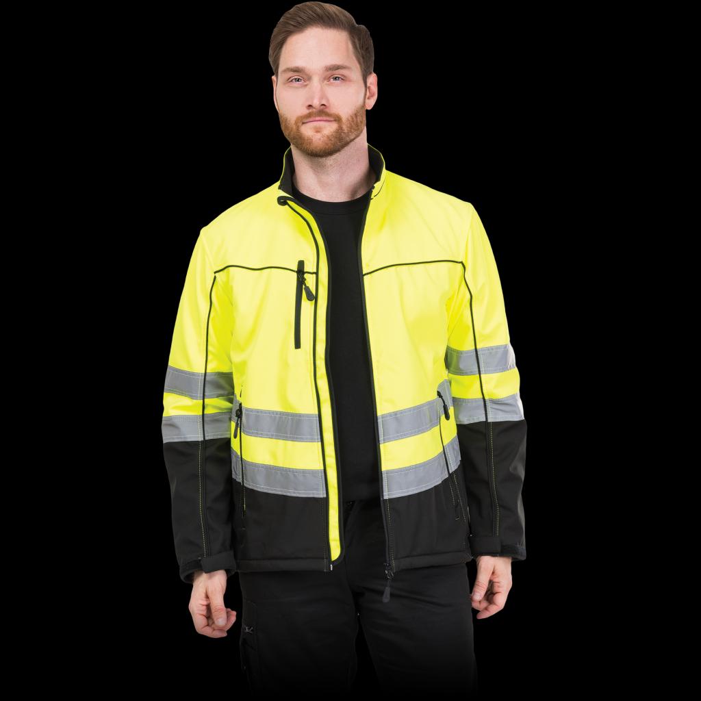 Signalinė striukė SOFTSHELL HIVIS