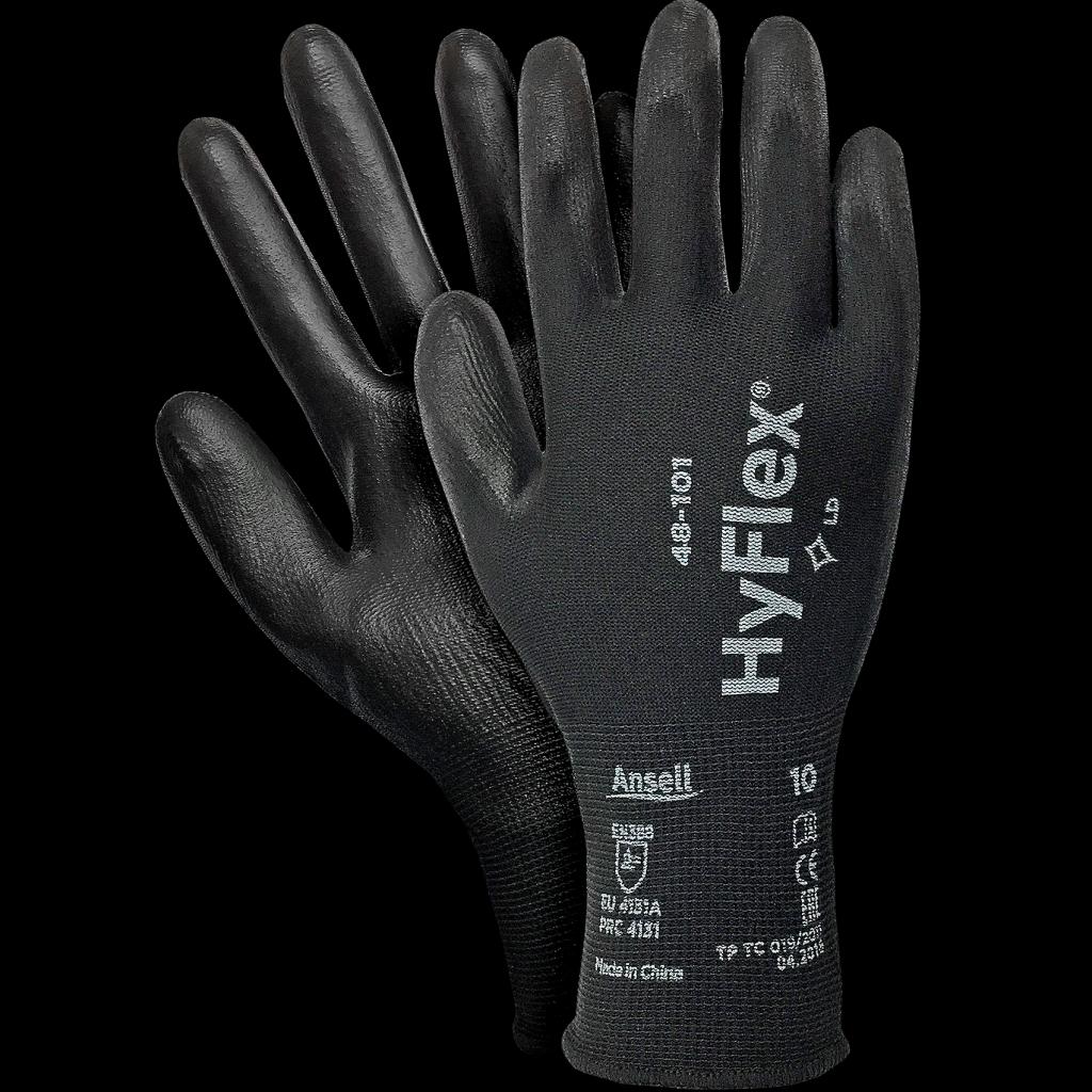 Pirštinės ANSELL SENSIL 48-101 (12 porų), padengtos poliuretanu
