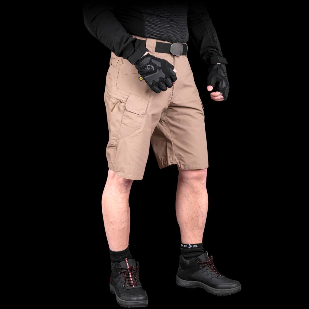 Taktiniai šortai MAGGOT, smėlio spalvos