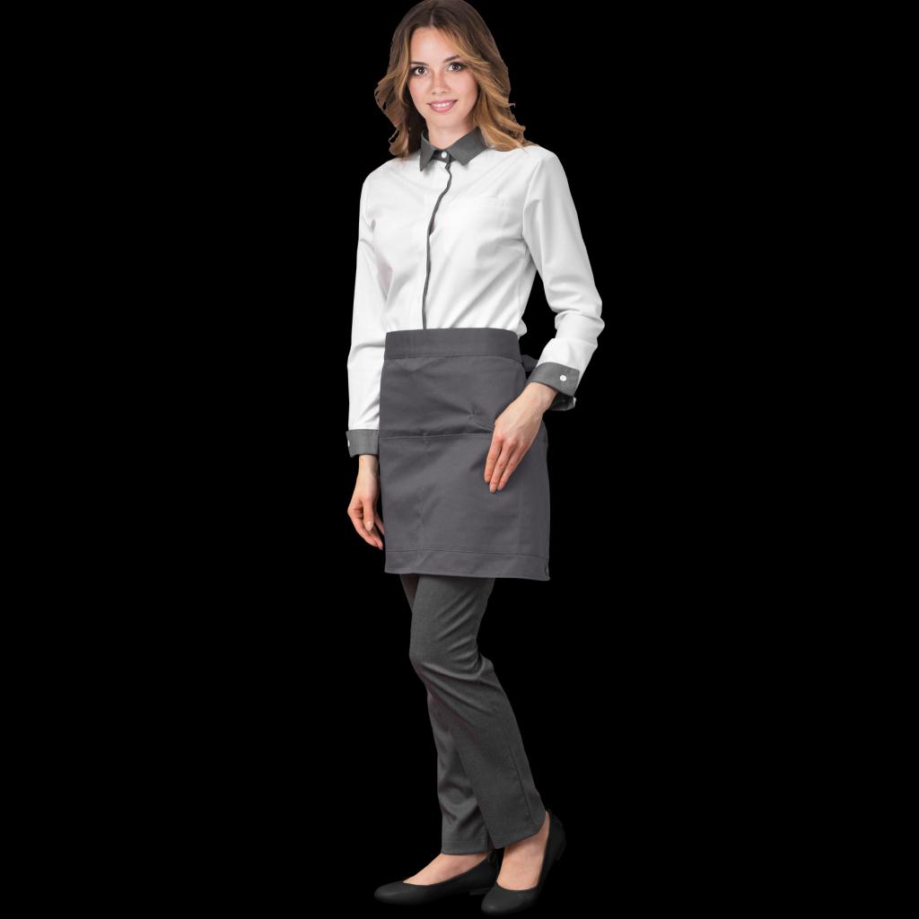 Klasikinė prijuostė GRETO 70x45, su kišenėmis