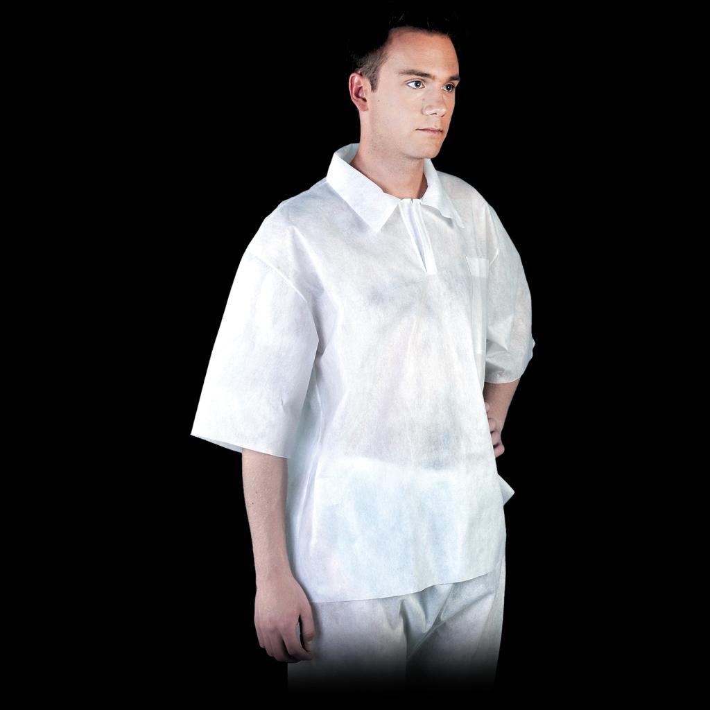 Vienkartinis švarkelis iš polipropileno WHITE