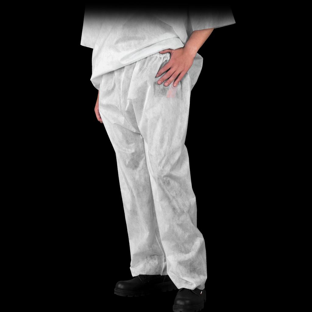 Vienkartinės kelnės iš polipropileno WHITE