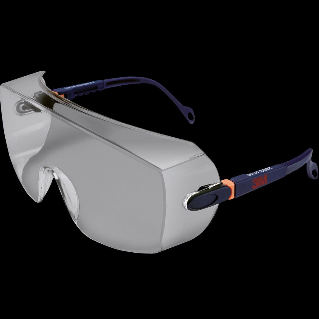Skaidrūs apsauginiai akiniai 3M 2800 (7000032494), dėvimi ant korekcinių akinių