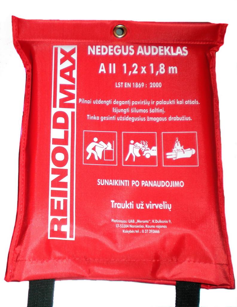 Priešgaisrinis apklotas (Nedegus audėklas) 1,4 m x 2.0 m