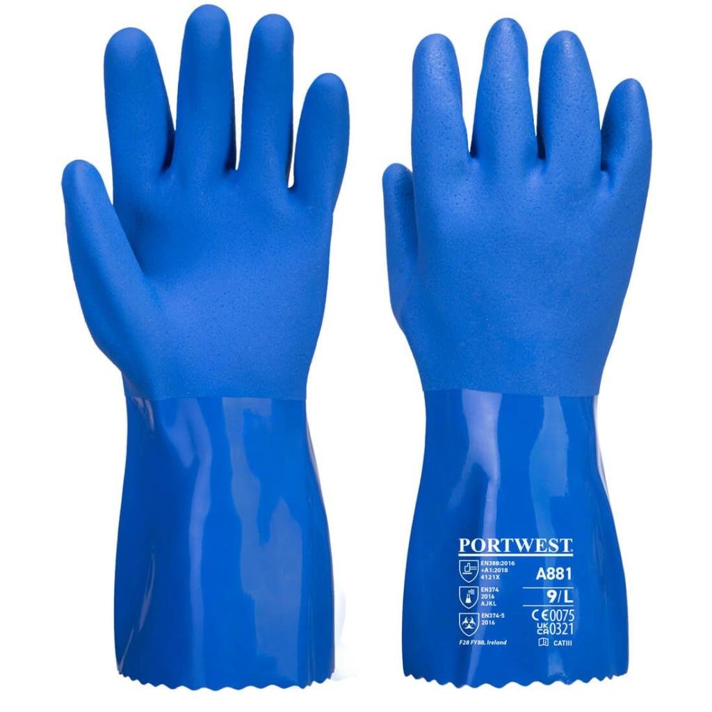 PVC pirštinės cheminiams produktams Portwest A881