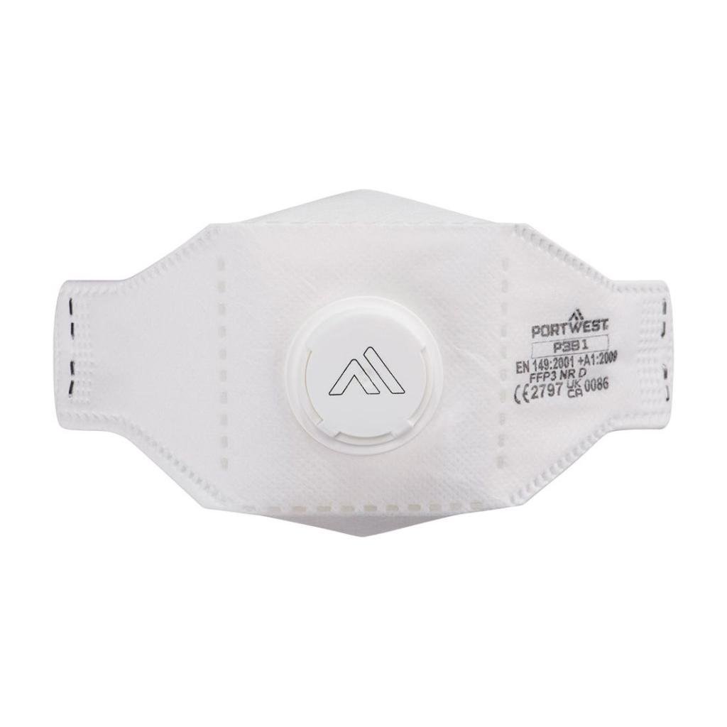 FFP3 Dolomite sulankstomas respiratorius su vožtuvu Portwest P391 (10vnt)